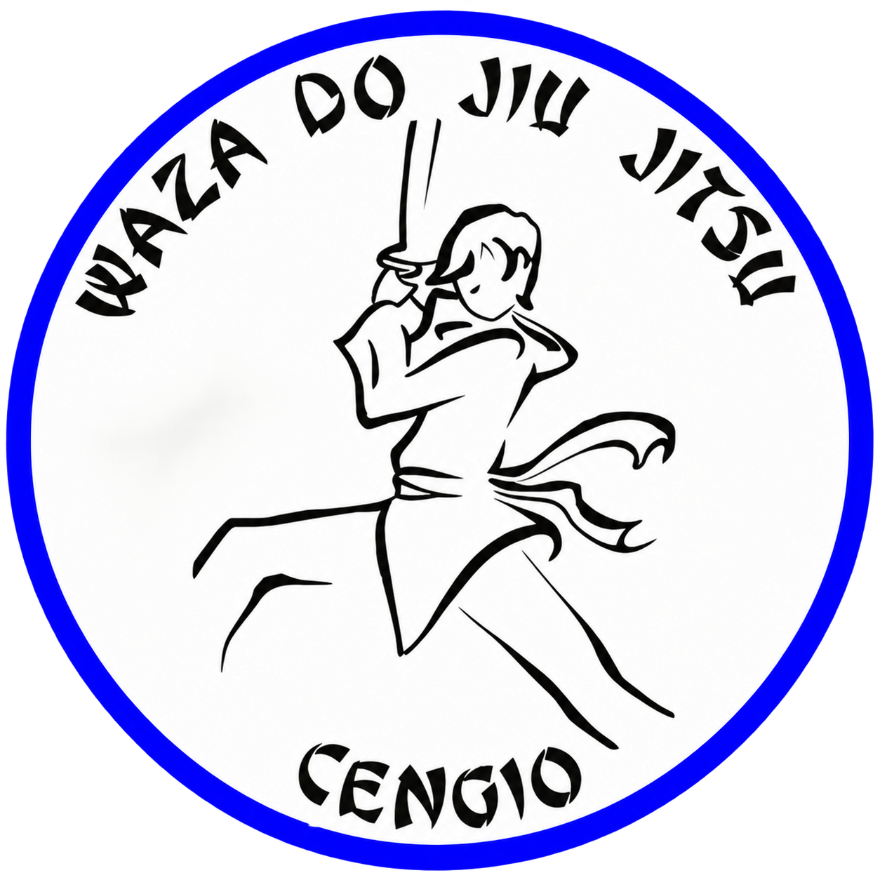 Logo circolare Waza Do Jiu Jitsu Cengio